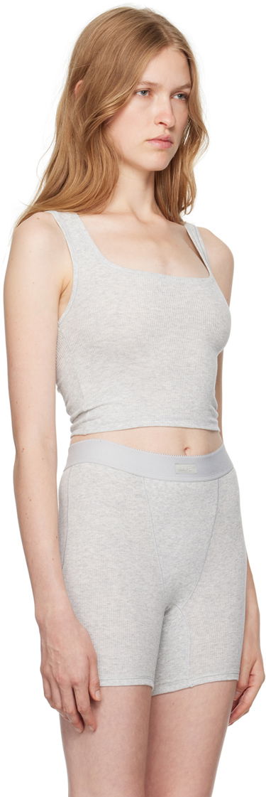Tielko SKIMS Three-Pack Multicolor Cotton Rib Tank Tops Šedá | TP-TNK-5594W, 1