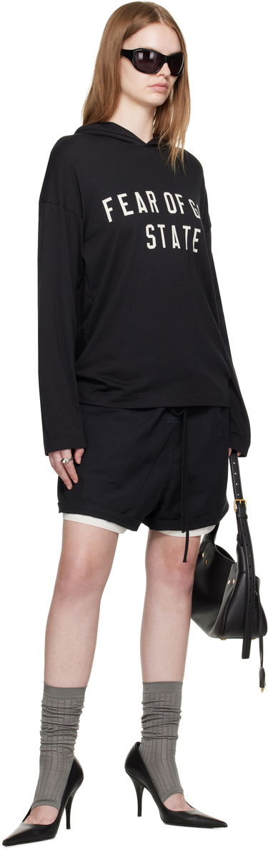 Mikina Fear of God Fear of God ESSENTIALS Long Sleeve Hoodie Čierna | 125SP257170FW, 3