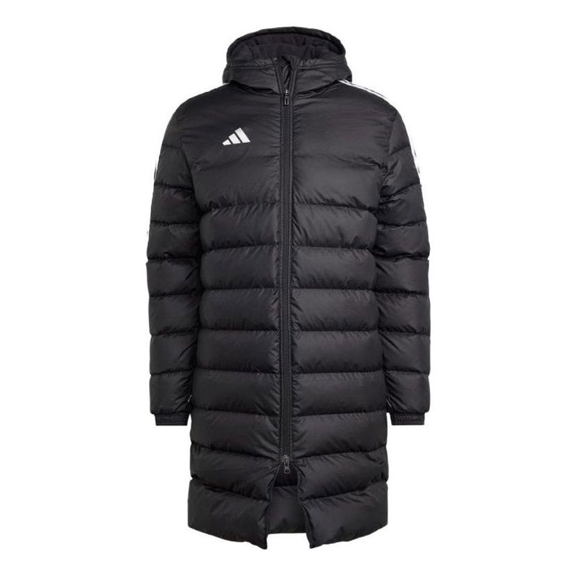 Prešívaná bunda adidas Originals Tiro League Long Down Jacket Čierna | HS7238