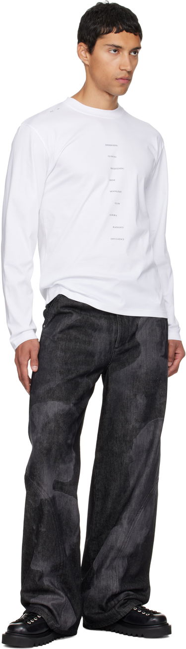 Tričko HELIOT EMIL HELIOT EMIL Effulgence Long Sleeve T-Shirt Biela | AW25_M_09_149_WHT02, 3