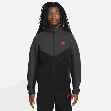 Mikina Nike zipem Sportswear Tech Fleece Windrunner Čierna | FB7921-013, 0