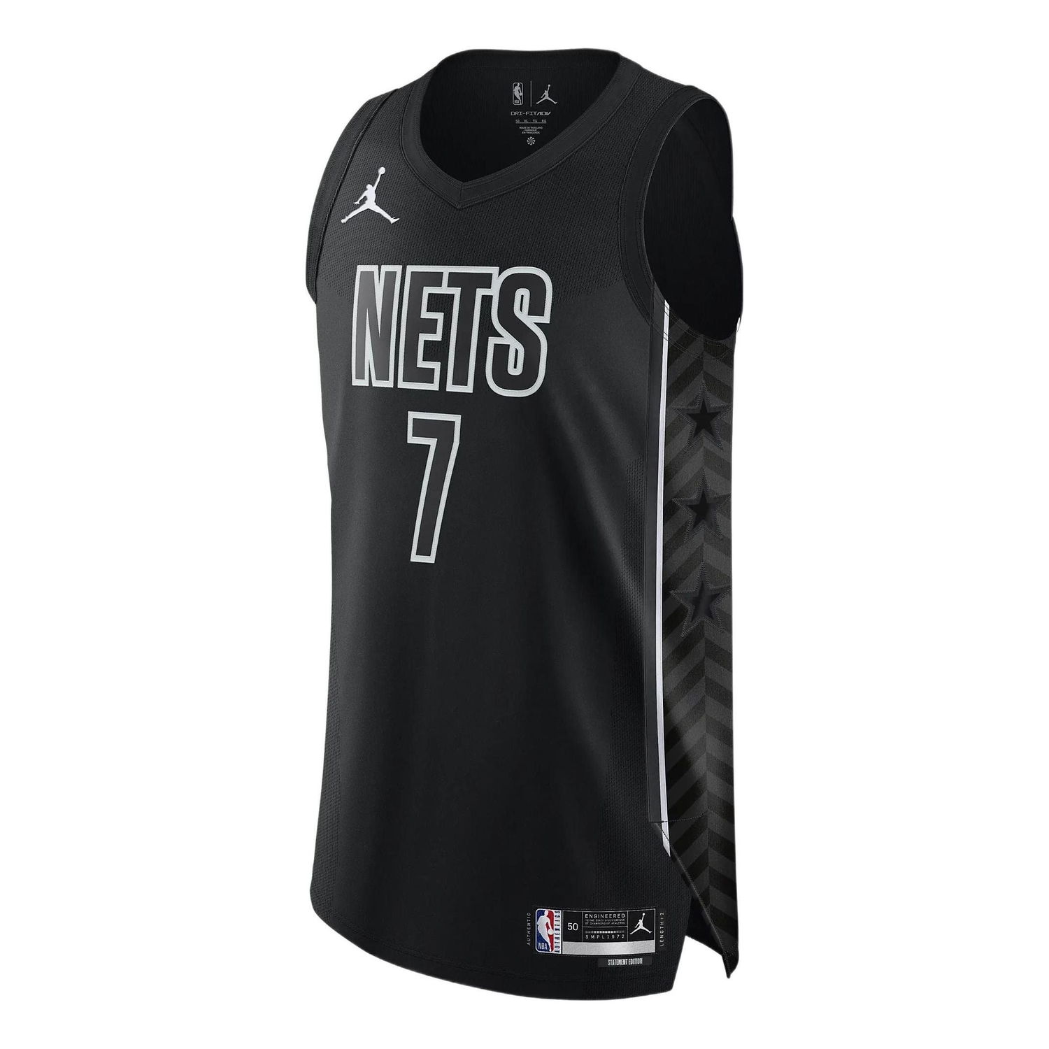 Tielko Jordan NBA Brooklyn Nets 'Kevin Durant 7' Jersey Čierna | DQ0140-011, 0