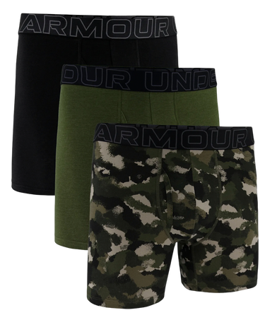 Boxerky Under Armour Performance Cotton Printed 6-Inch Boxer Briefs 3-Pack Rôznofarebný | 1383890-391, 0