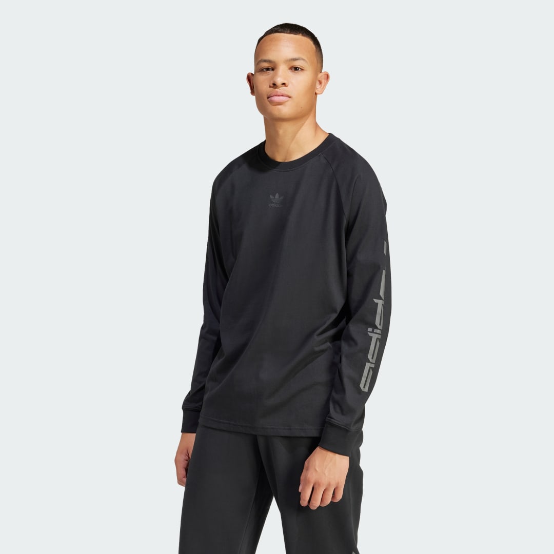 Tričko adidas Originals Graphic Long Sleeve T-shirt Čierna | IM9879, 0