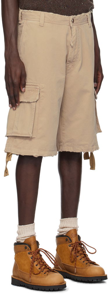 Šortky ERL Classic Distressed Cotton Cargo Shorts Béžová | ERL09P005, 3