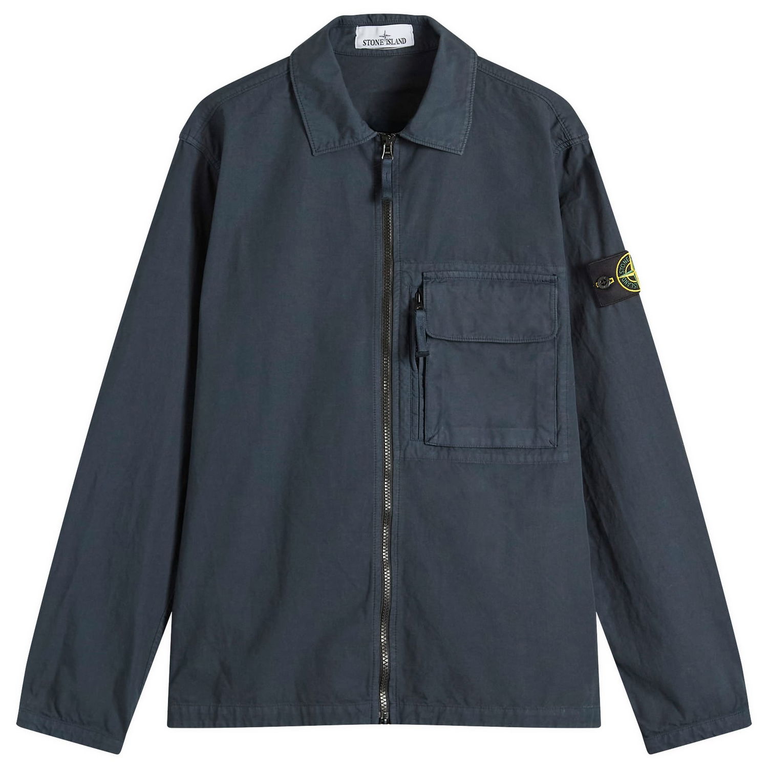 Bunda Stone Island Canvas Weave Zip Shirt Jacket, Size Large Modrá | K2S151200004-V0020, 1