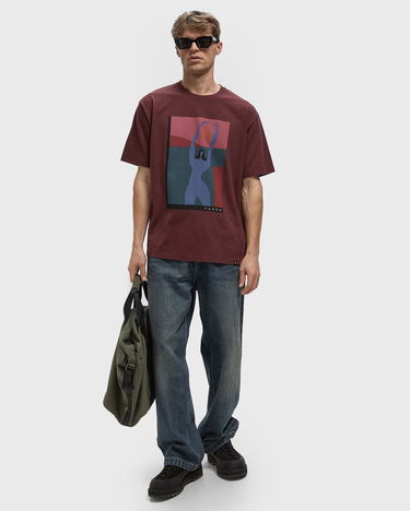 Tričko By Parra Protect the Sun Graphic T-Shirt Vínová | 54401, 1