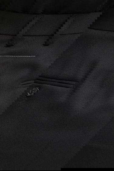 Sukňa Maison Margiela MM6 Maison Margiela Wool Blend Midi A-Line Skirt with Front Pockets Čierna | S52MI0021.S47848.900, 4