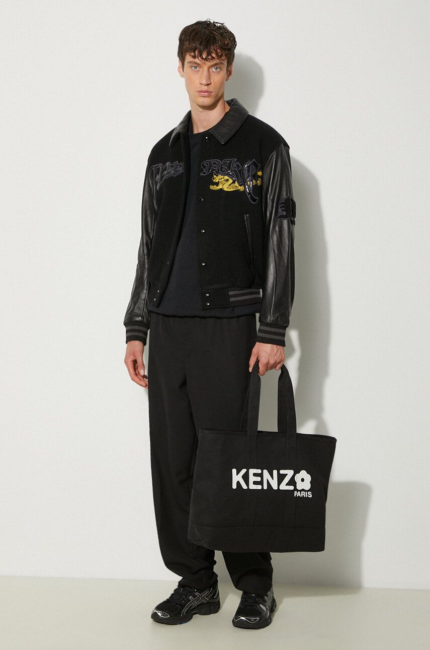 Bomber bunda Awake NY Awake NY Varsity Jacket Oversize Čierna | SP24.OT001, 1