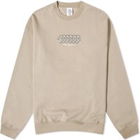 Sveter Polar Skate Co. Faces Crewneck Béžová | PSC-W23-21, 1