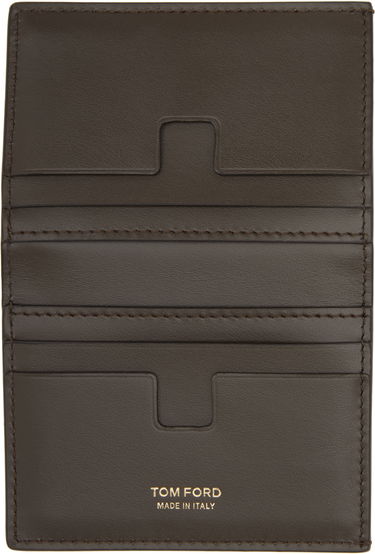 Peňaženka Tom Ford Tom Ford Nubuck Camo Folding Card Holder Hnedá | Y0279-ICL113G, 2