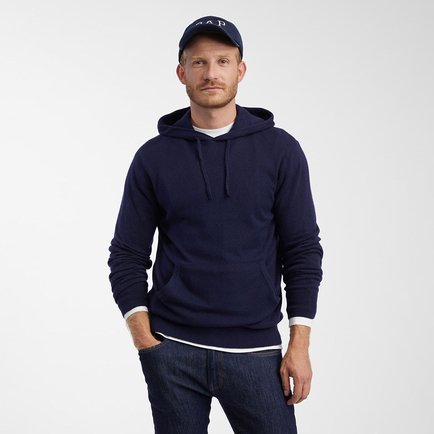 Mikina GAP Cashsoft Hoodie Navy Uniform Navy | 774229-02, 1