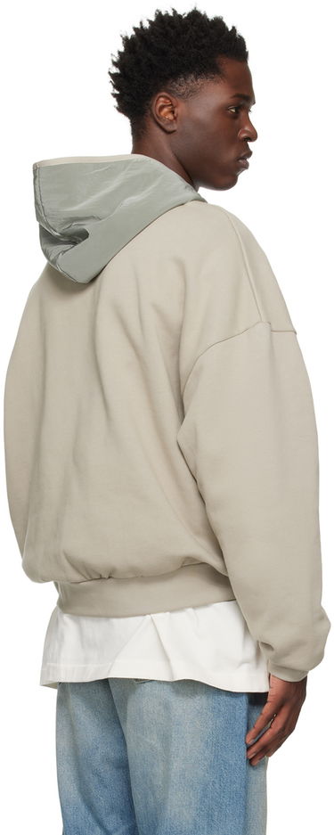 Mikina Fear of God Essentials Nylon Fleece Hoodie Šedá | 202SP244315F, 2