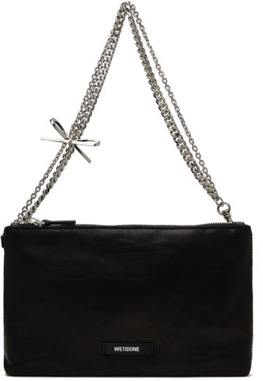 Taška cez rameno We11done We11done Ribbon Chain Shoulder Bag Čierna | WD-AB0-25-480-U-BK, 0