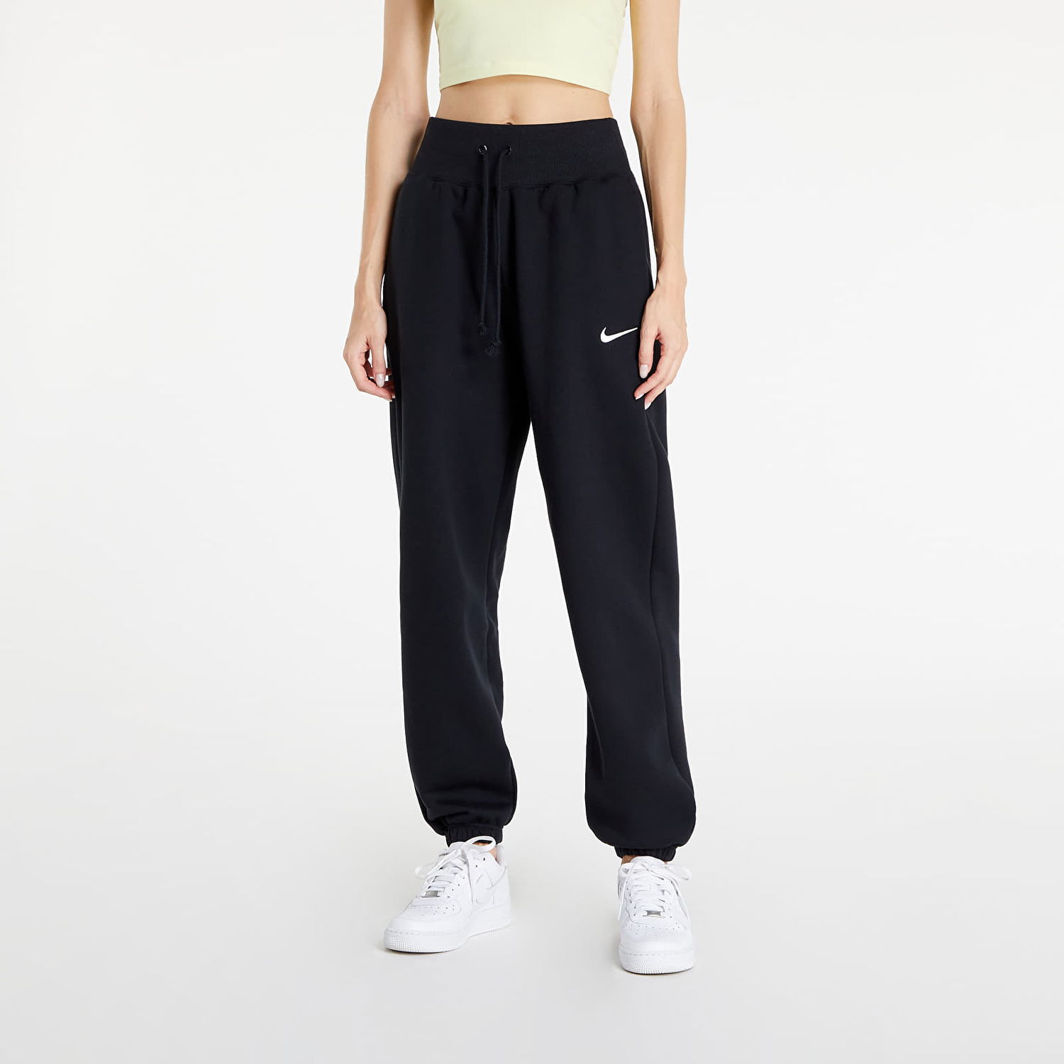 Tepláky Nike Sportswear Phoenix Fleece High-Waisted Oversized Sweatpants Čierna | DQ5887-010, 0