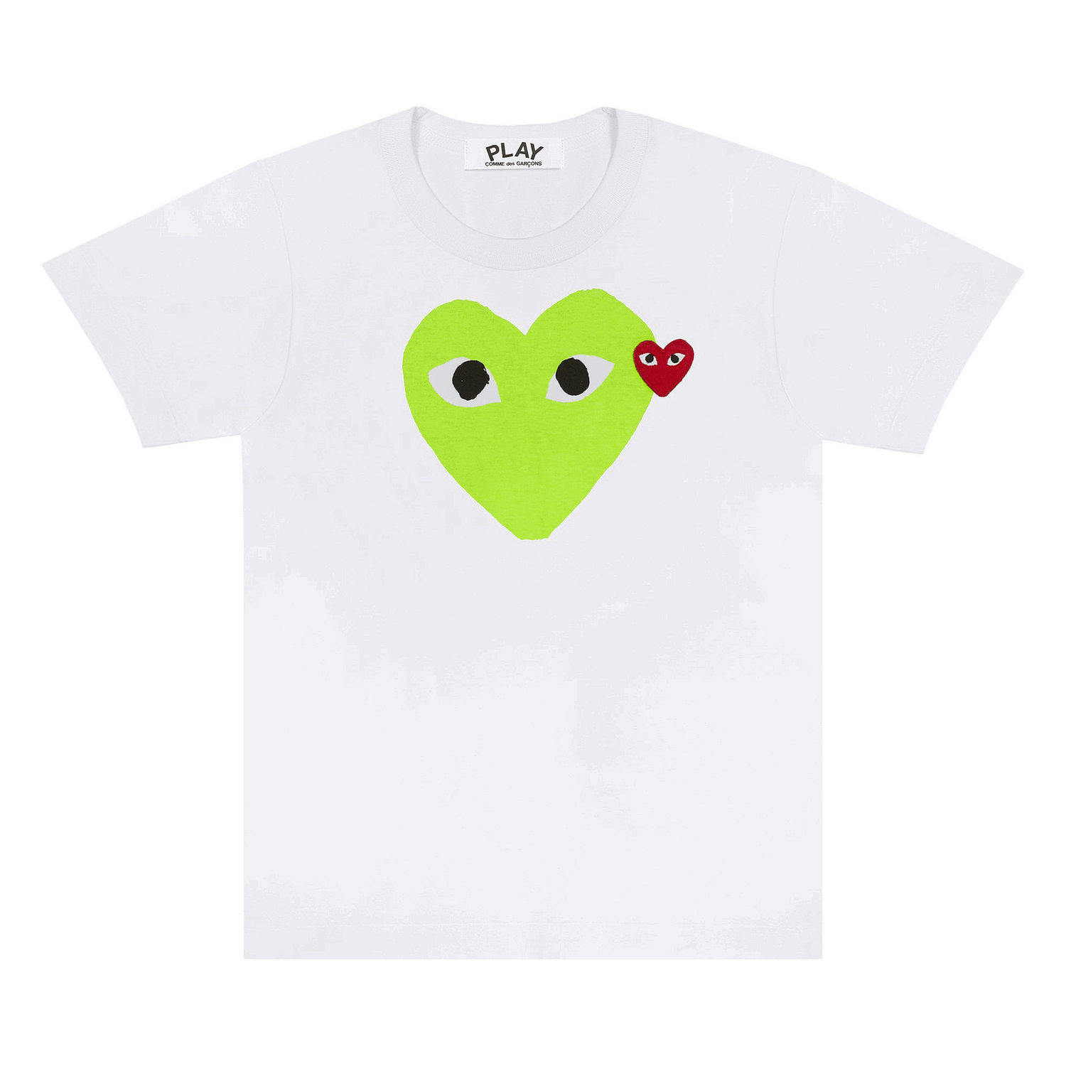 Tričko Comme des Garçons PLAY Red Emblem Heart T-Shirt Biela | AZ T106 051 3, 0