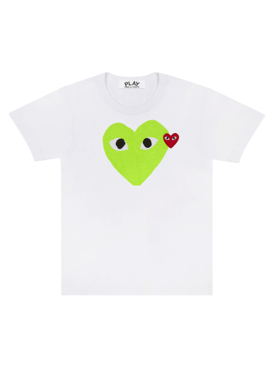 Tričko Comme des Garçons PLAY Red Emblem Heart T-Shirt Biela | AZ T106 051 3