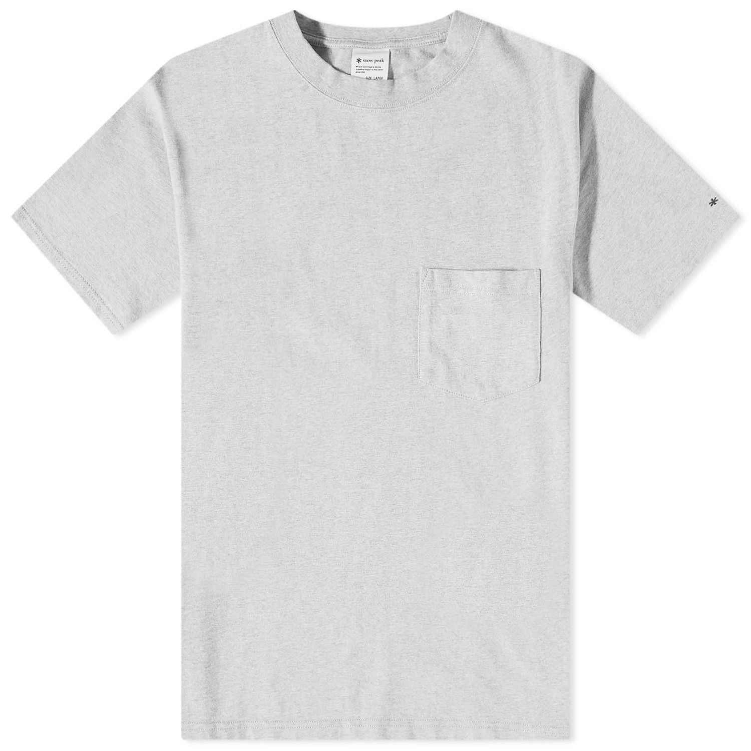 Tričko Snow Peak Recycled Cotton Heavy Tee Šedá | TS-22SU401-MG, 0