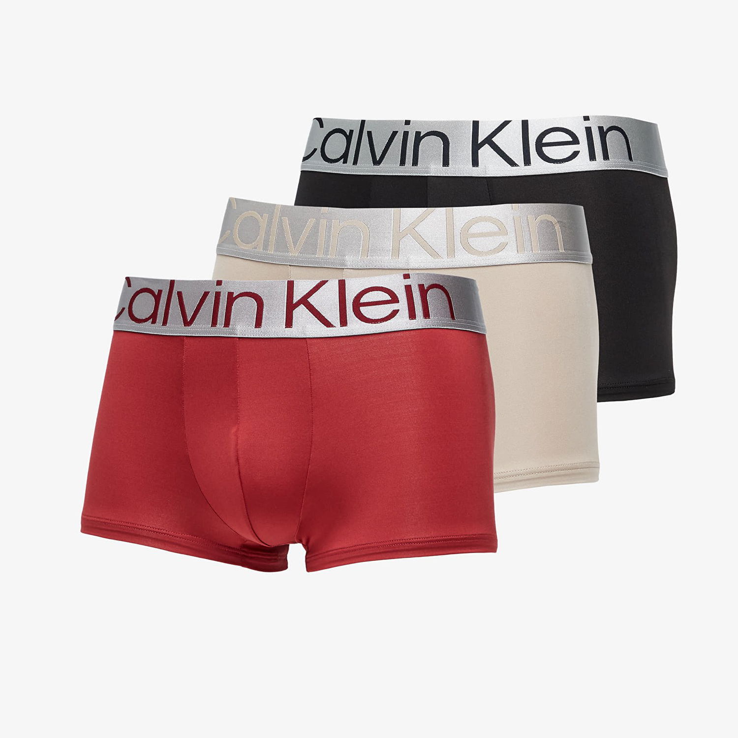 Boxerky CALVIN KLEIN Reconsidered Steel Microfiber Low Rise Trunk Rôznofarebný | NB3074A 6IF, 0