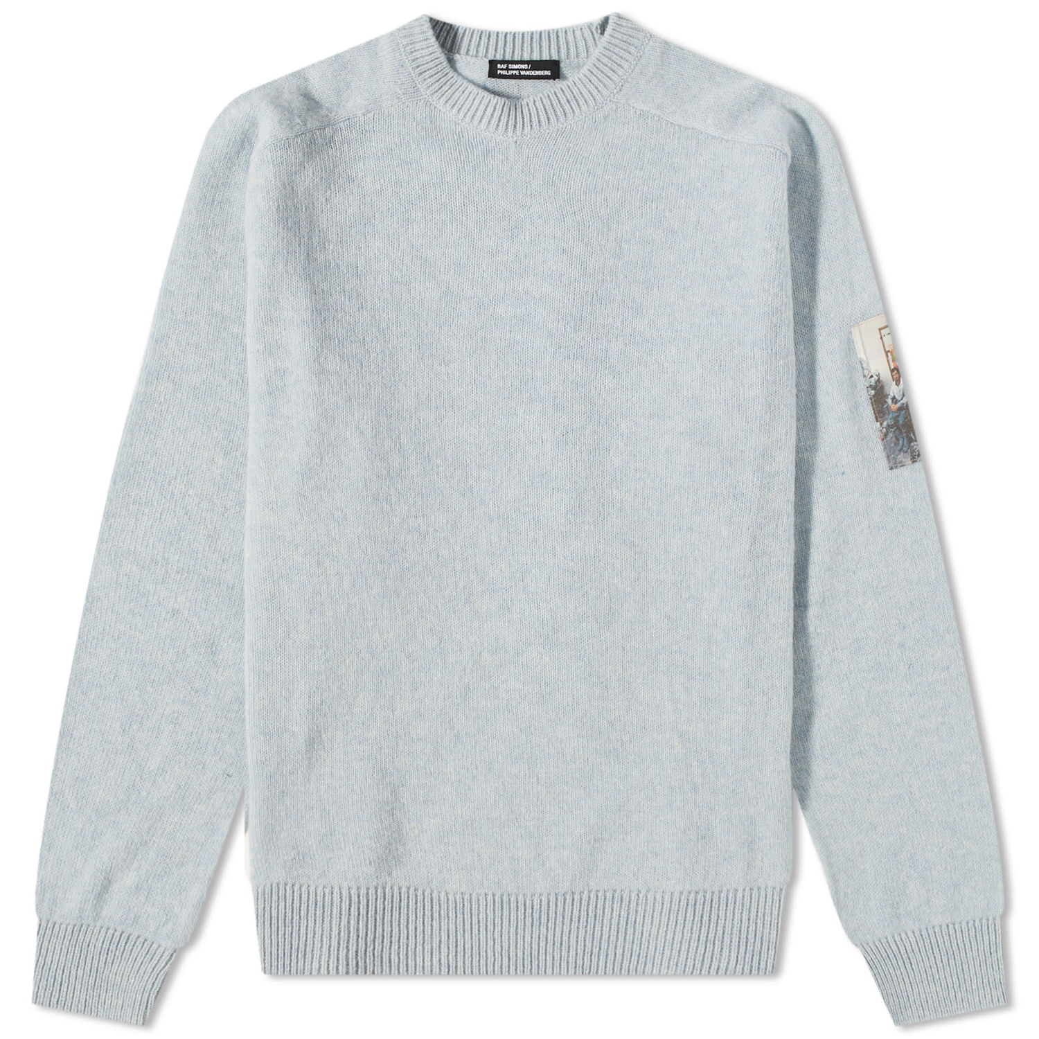 Mikina RAF SIMONS Hammersleeve Crew Sweat Modrá | 231-846-0042, 0