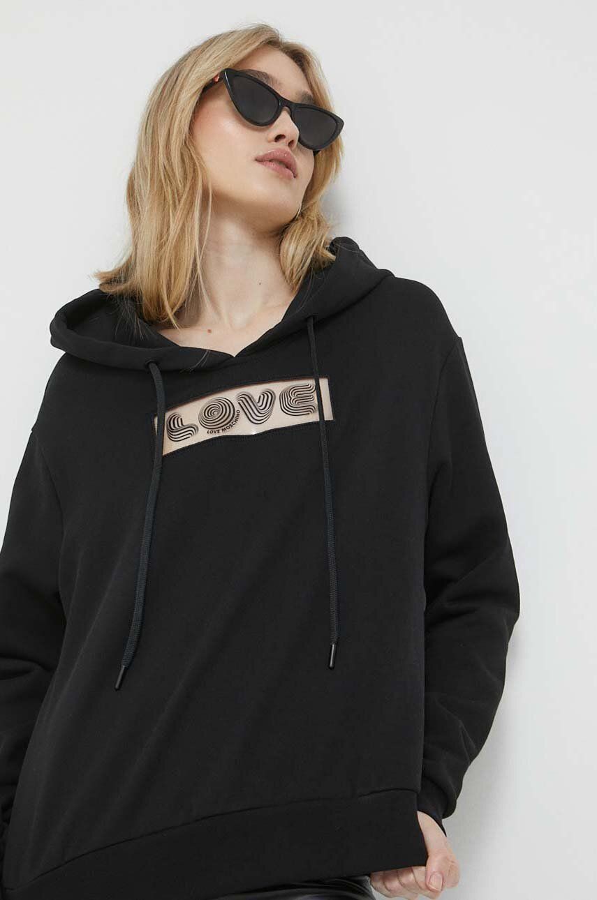 Mikina Moschino Love Hoodie Čierna | W.6.497.01.M.4457, 0