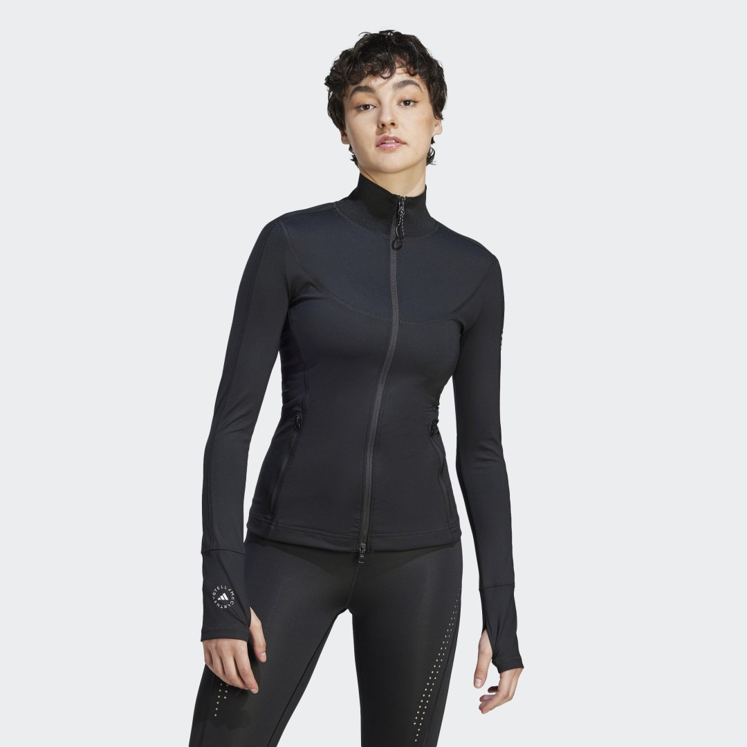 Bunda adidas Originals Stella McCartney TruePurpose Training Midlayer Čierna | IB6788, 0