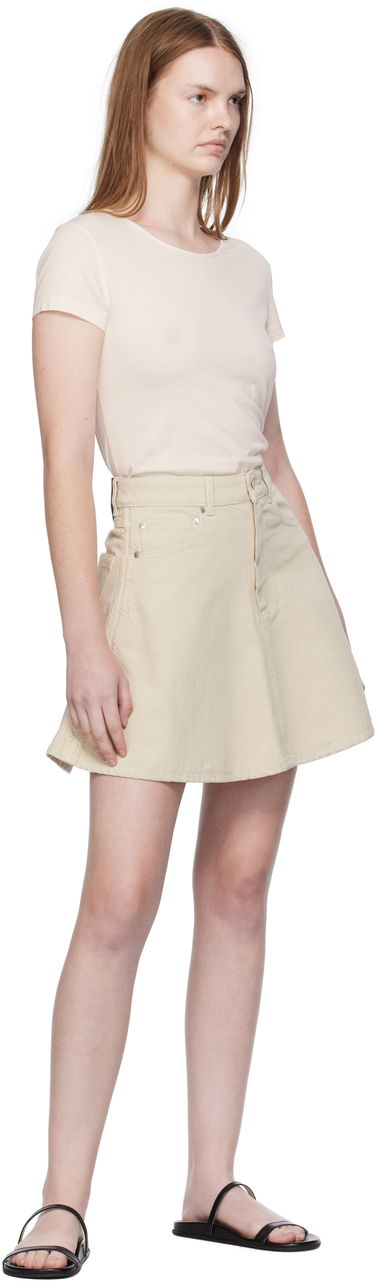 Sukňa Nanushka Nanushka Neah Denim Miniskirt Béžová | NW25PFSK14173, 3
