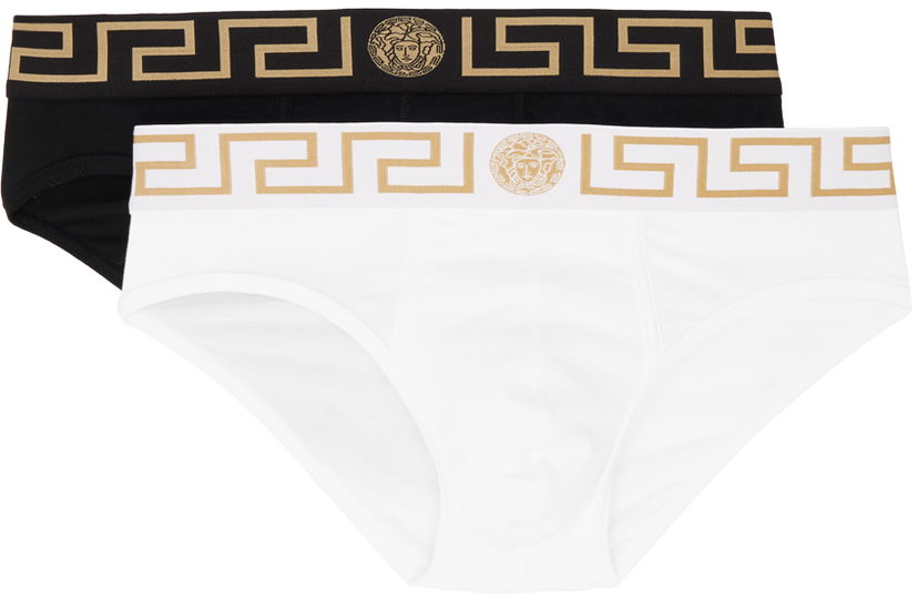 Spodná bielizeň a ponožky Versace Two-Pack Greca Border Briefs Rôznofarebný | AU10180 A232741