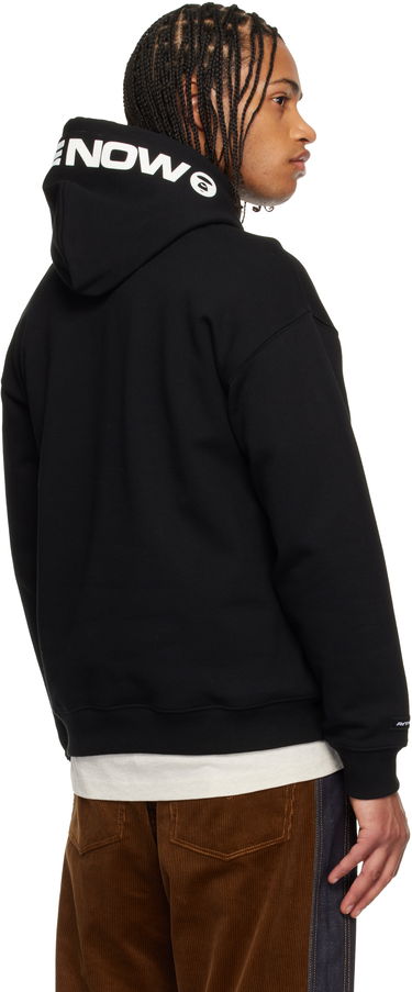 Mikina AAPE by A Bathing Ape 'AAPENOW' Moonface Hoodie Čierna | AAPSWMC354XXPBKX, 2