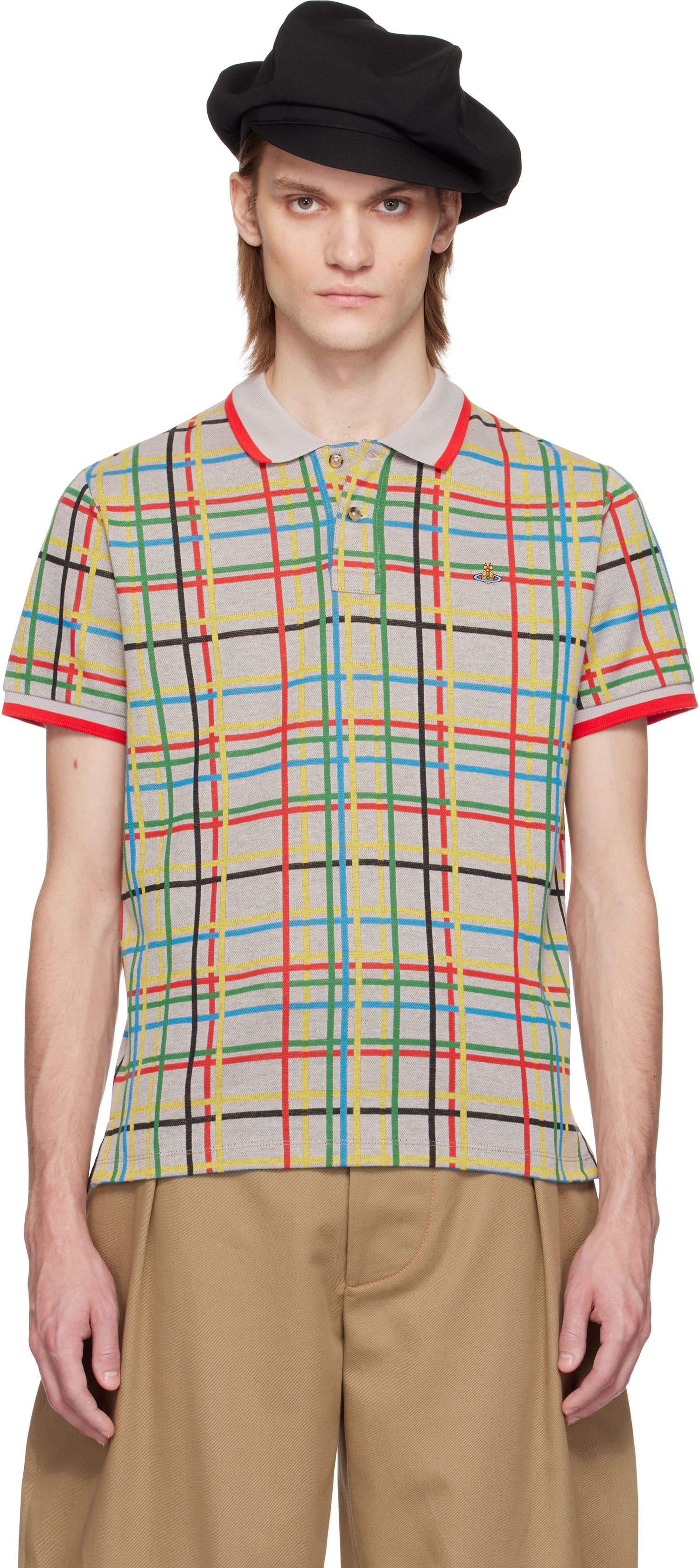 Polo tričko Vivienne Westwood Vivienne Westwood Classic Plaid Polo Rôznofarebný | 2H01000I-J009E-, 0