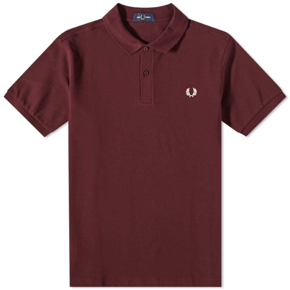 Polo tričko Fred Perry Authentic Plain Polo Vínová | M6000-597, 0