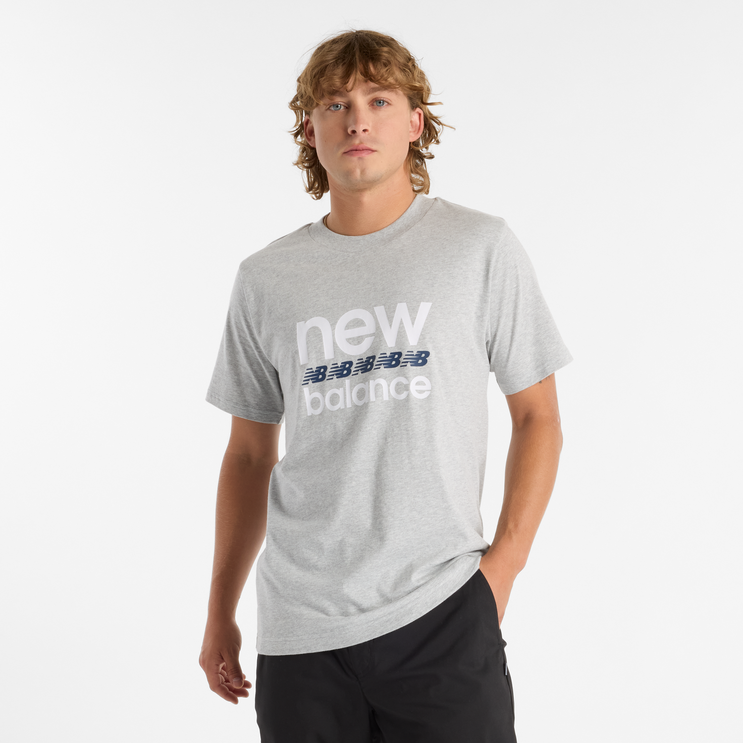 Tričko New Balance Athletics T-Shirt Šedá | NBMT51940AG, 0