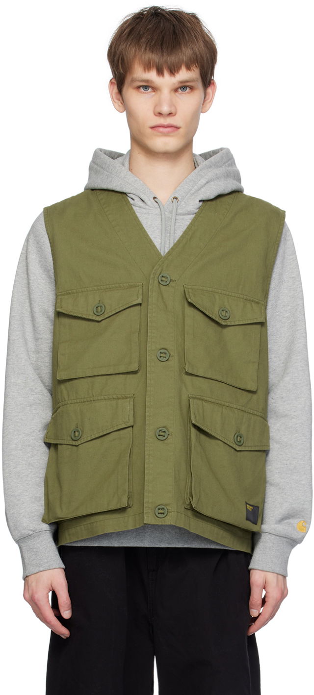 Vesta Carhartt WIP Work In Progress Utility Pocket Vest Zelené | I032980, 0