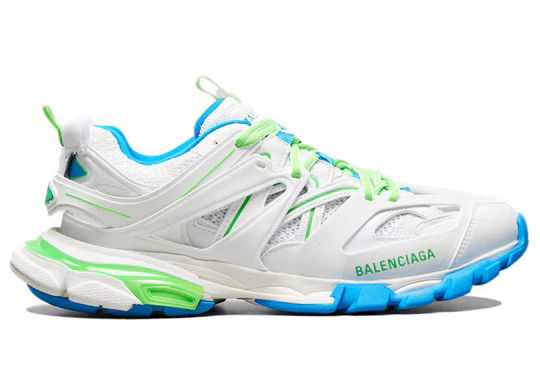 Tenisky a topánky Balenciaga Track White Green (Women's) Šedá | 542436-W3AC4-9034, 0