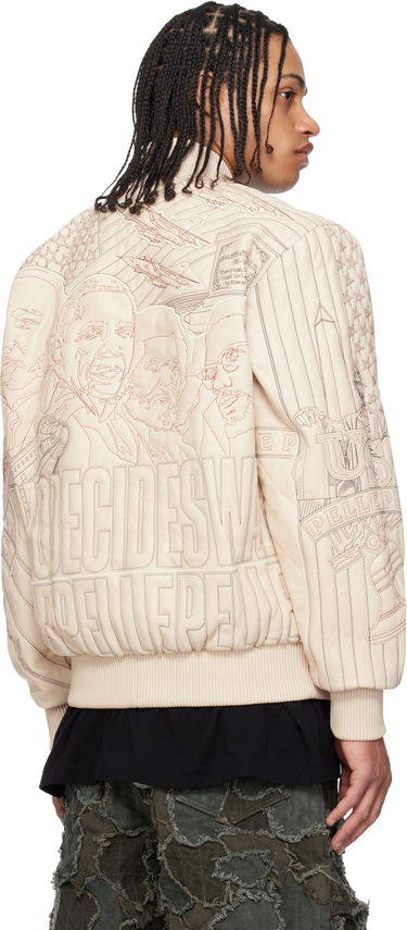 Bomber bunda Who Decides War Who Decides War Pelle Pelle Edition Monument Leather Jacket Béžová | 1131500019SS25, 2