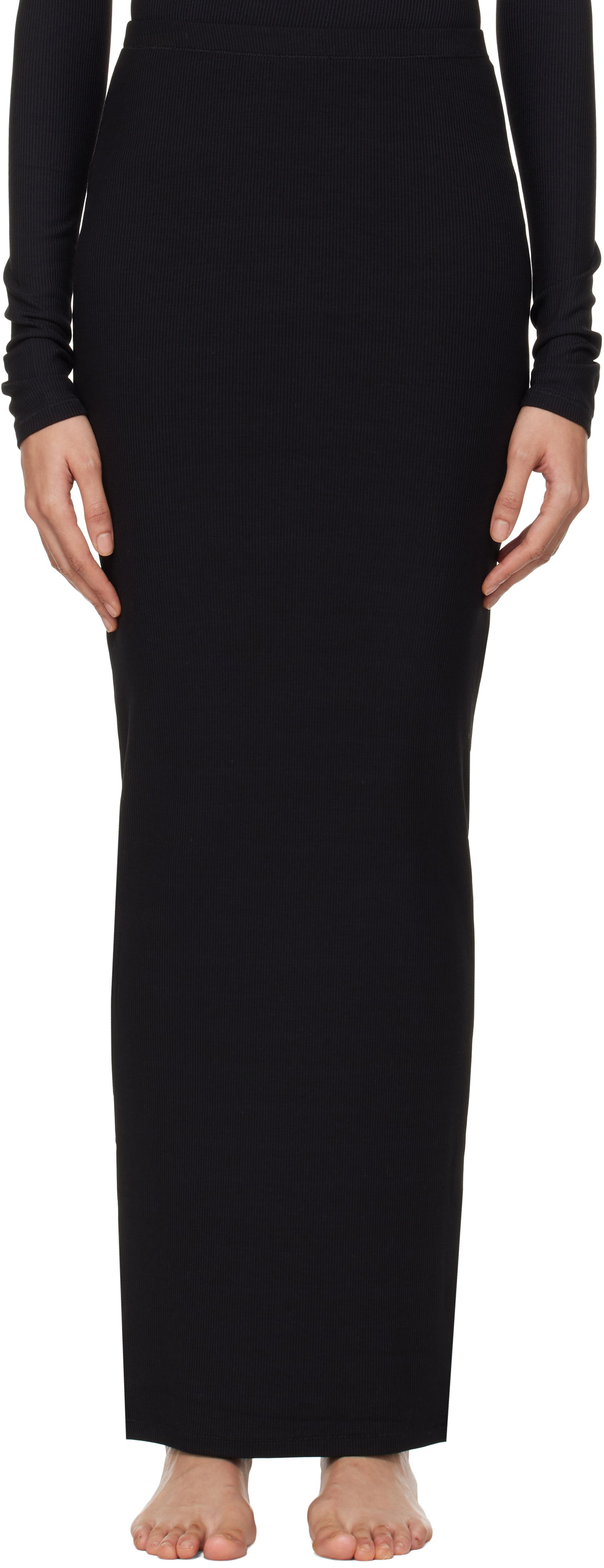 Sukňa SKIMS Soft Lounge Long Maxi Skirt Čierna | BO-SKT-3492, 0