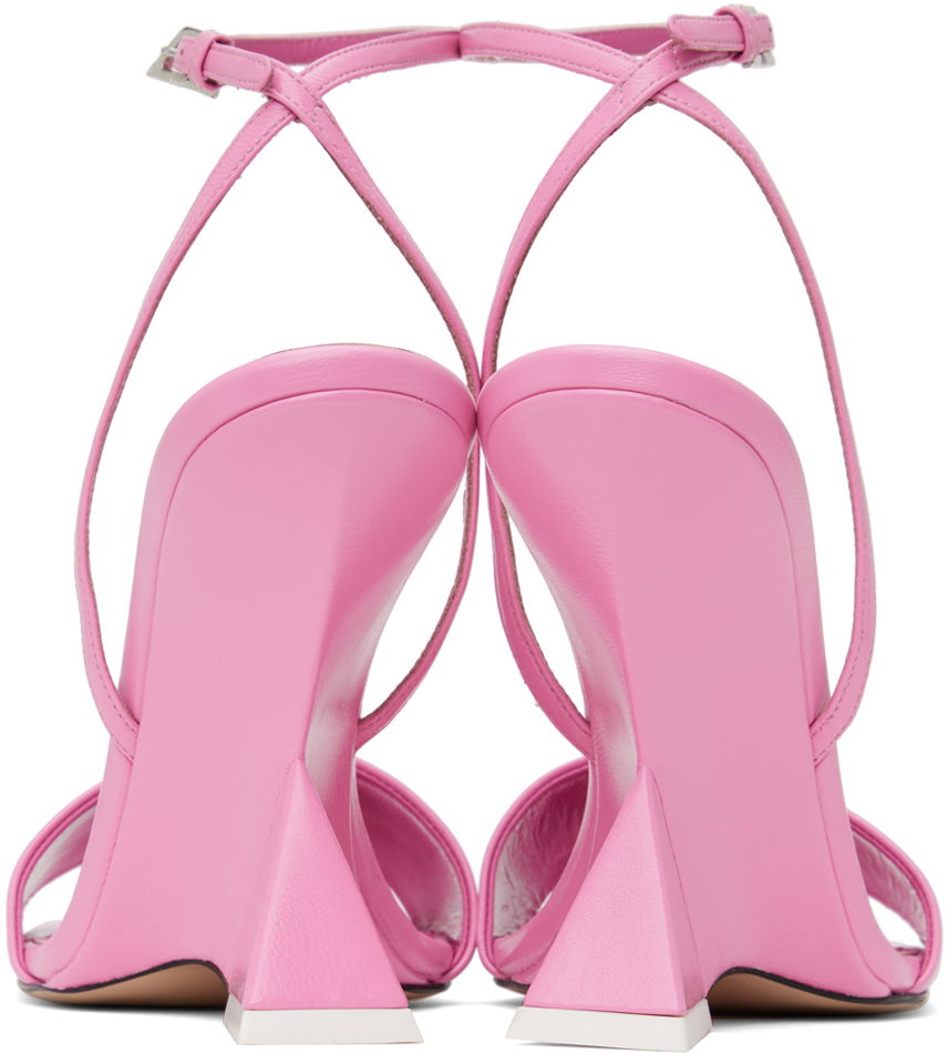 Starostlivosť o obuv The Attico Attico Cheope Wedge Sandals Ružová | 236WS513 L071, 1