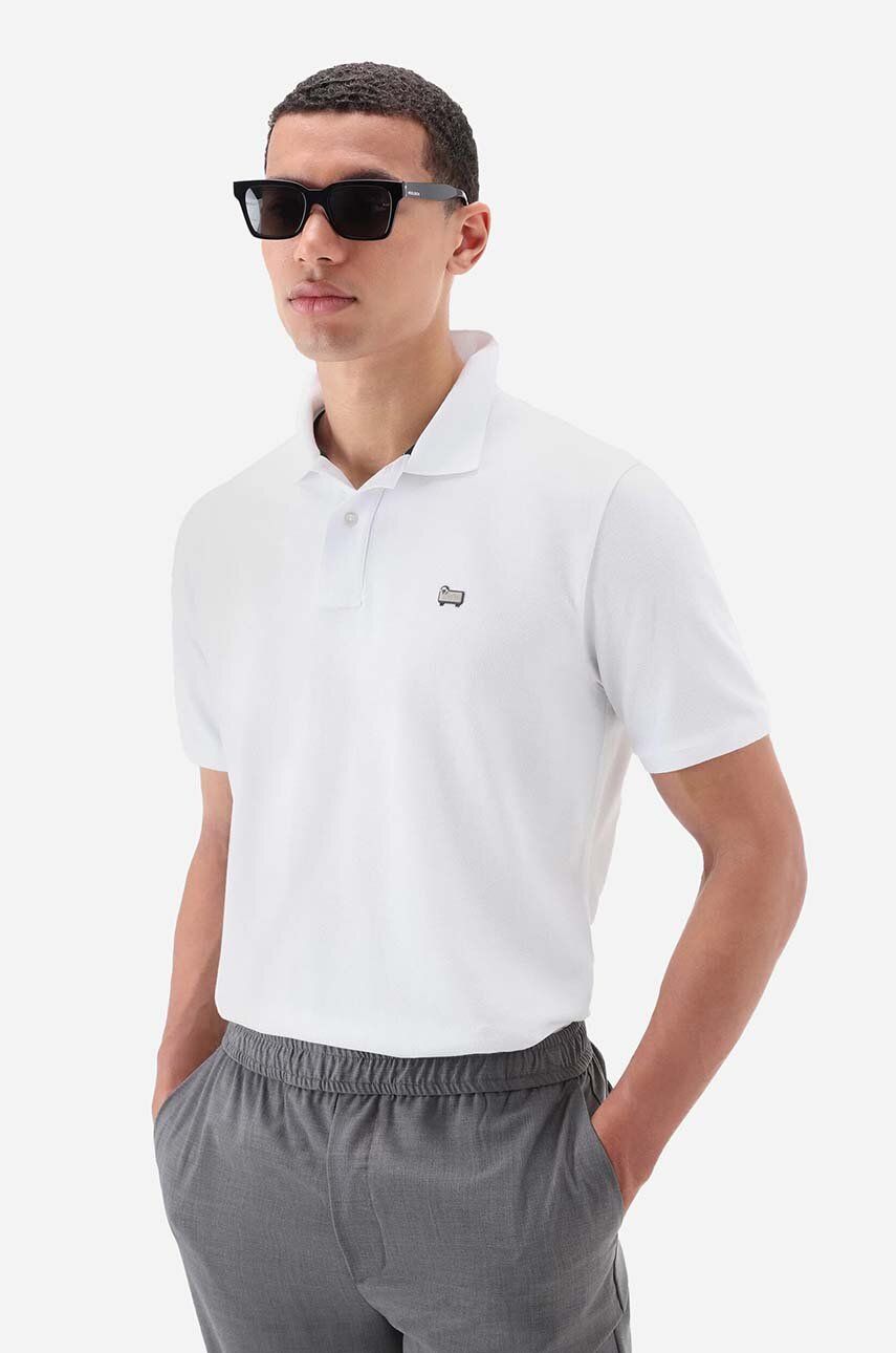 Polo tričko WOOLRICH Polo Shirt Biela | CFWOPO0048MRUT2931, 0