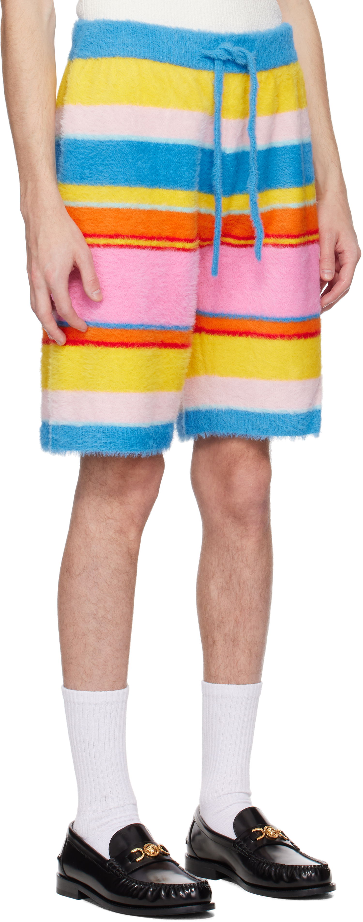 Šortky Casablanca Casablanca Fluffy Stripe Oversized Shorts Rôznofarebný | MS25-KW-905-01, 1