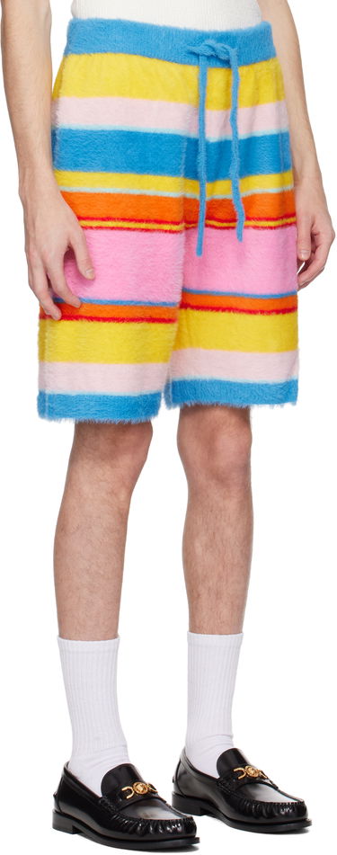 Šortky Casablanca Casablanca Fluffy Stripe Oversized Shorts Rôznofarebný | MS25-KW-905-01, 1