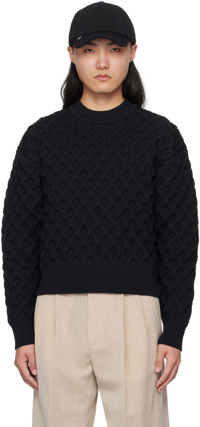 Sveter Jacquemus 'Le pull Torsade' Sweater Čierna | 24E245KN301-2375, 0