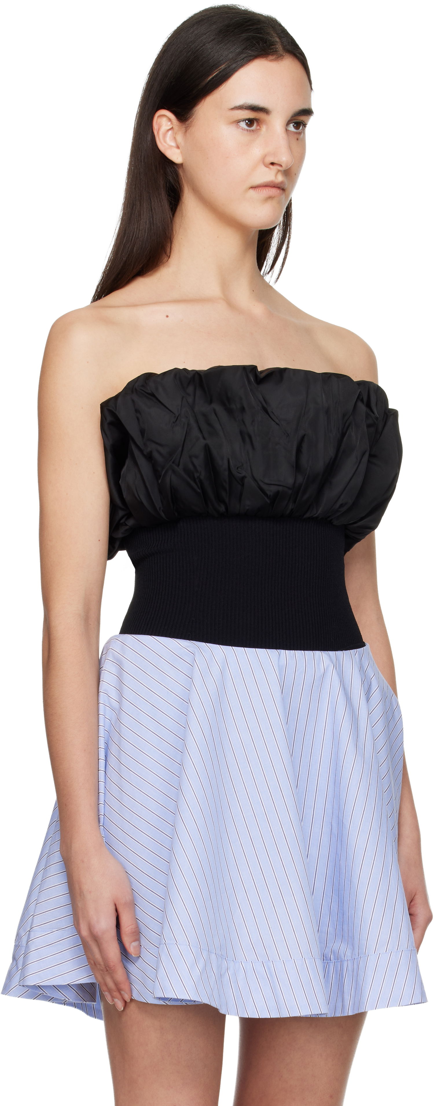 Tielko GANNI Ruched Knit Tube Top Rôznofarebný | K2524, 1