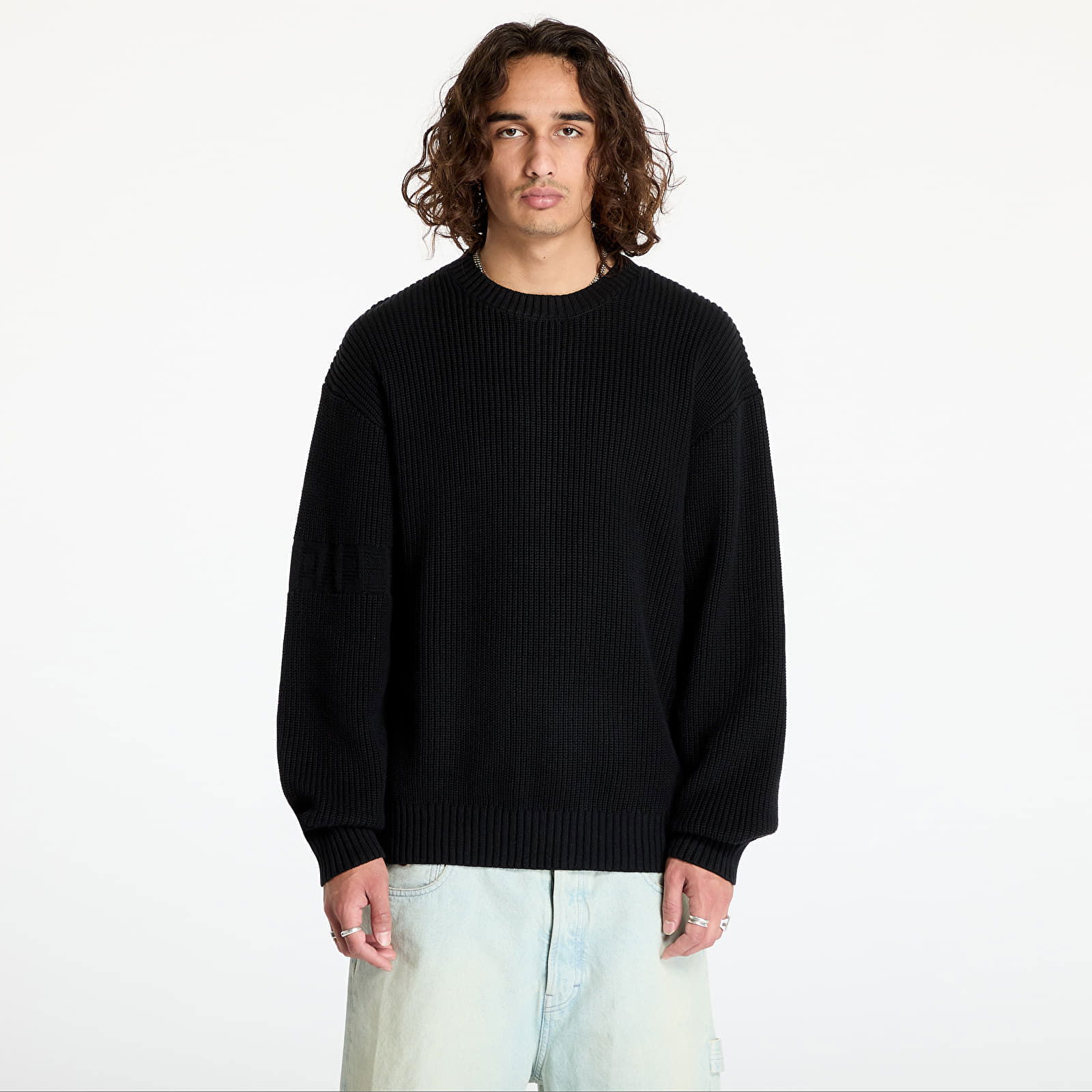 Band Knit Sweater Black