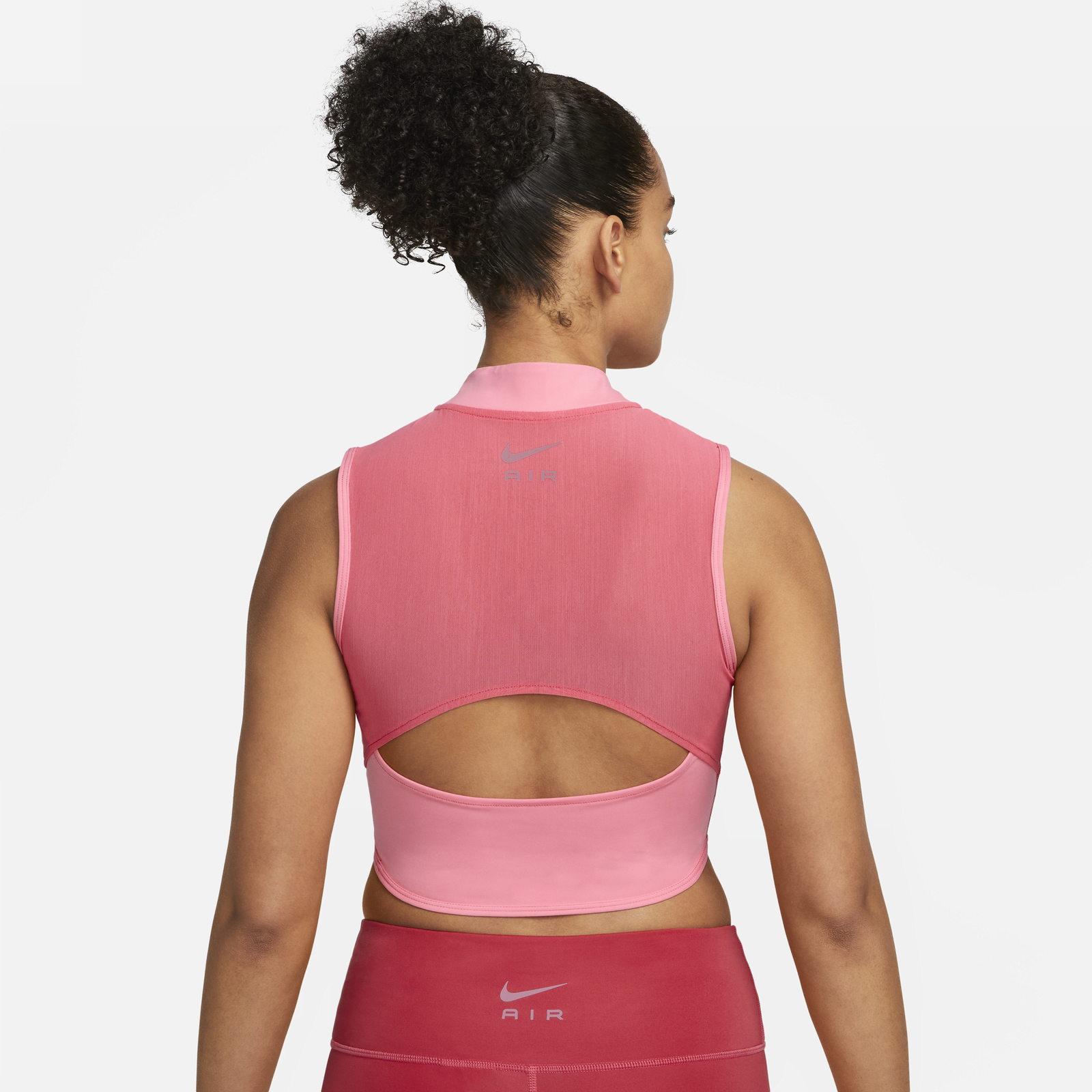 Dri-FIT Air 1/4 Zip Run Crop Tank Top