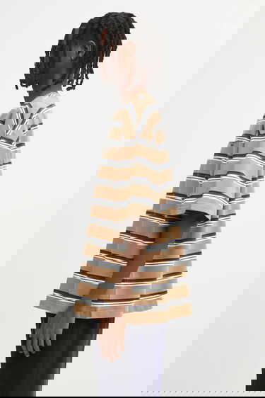 Tričko Carhartt WIP S/S Holm Striped Relaxed Fit T-Shirt Béžová | I035302.37AXX, 1