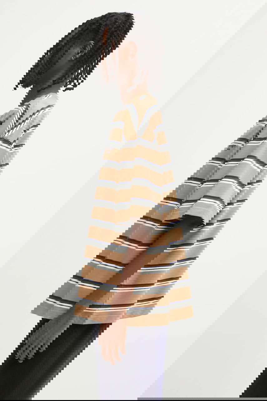 Tričko Carhartt WIP S/S Holm Striped Relaxed Fit T-Shirt Béžová | I035302.37AXX, 1