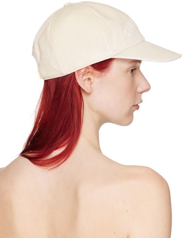 Šiltovka Courrèges Courrèges Embroidered Washed Cap Béžová | 124ACT031CO0024, 2