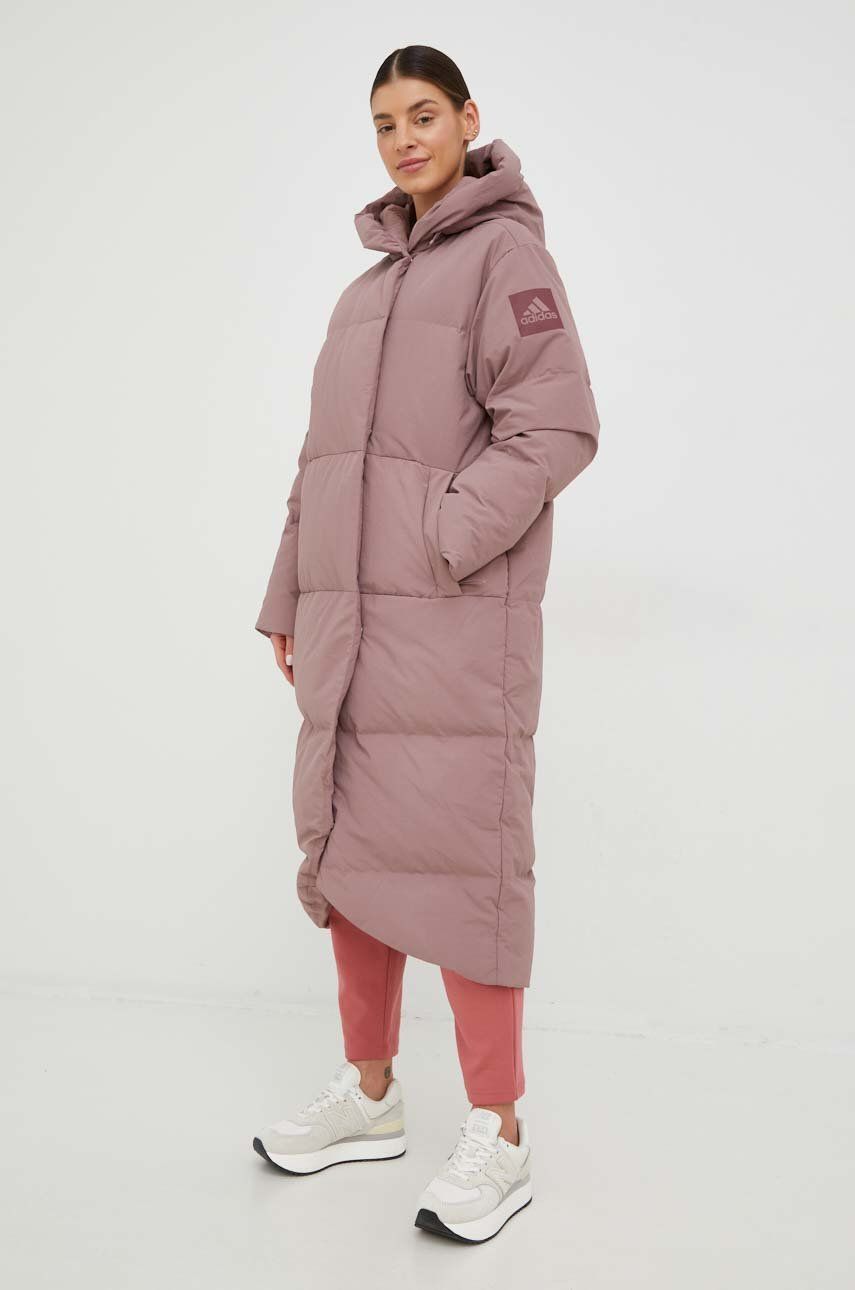 Prešívaná bunda adidas Performance Puffer Jacket Ružová | HN9940, 0