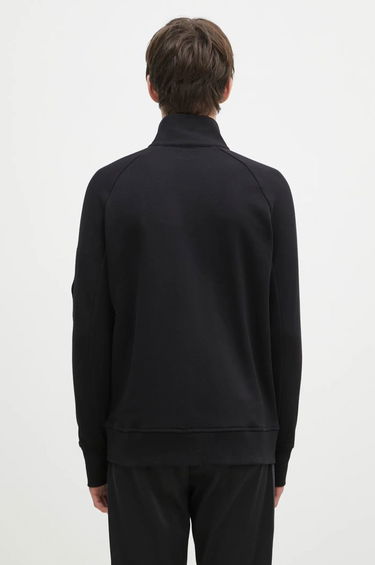 Mikina C.P. Company Diagonal Raised Fleece Half-Zipped Sweatshirt Čierna | 17CMSS027A005086W, 2