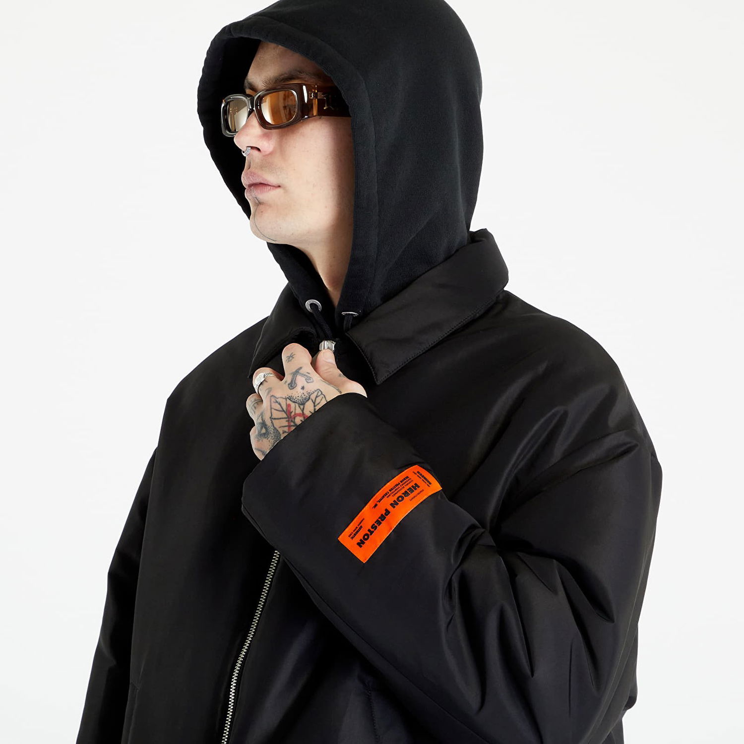 Bunda HERON PRESTON Ex-Ray Nylon Security Jacket Čierna | HMEA081S23FAB0011000, 1